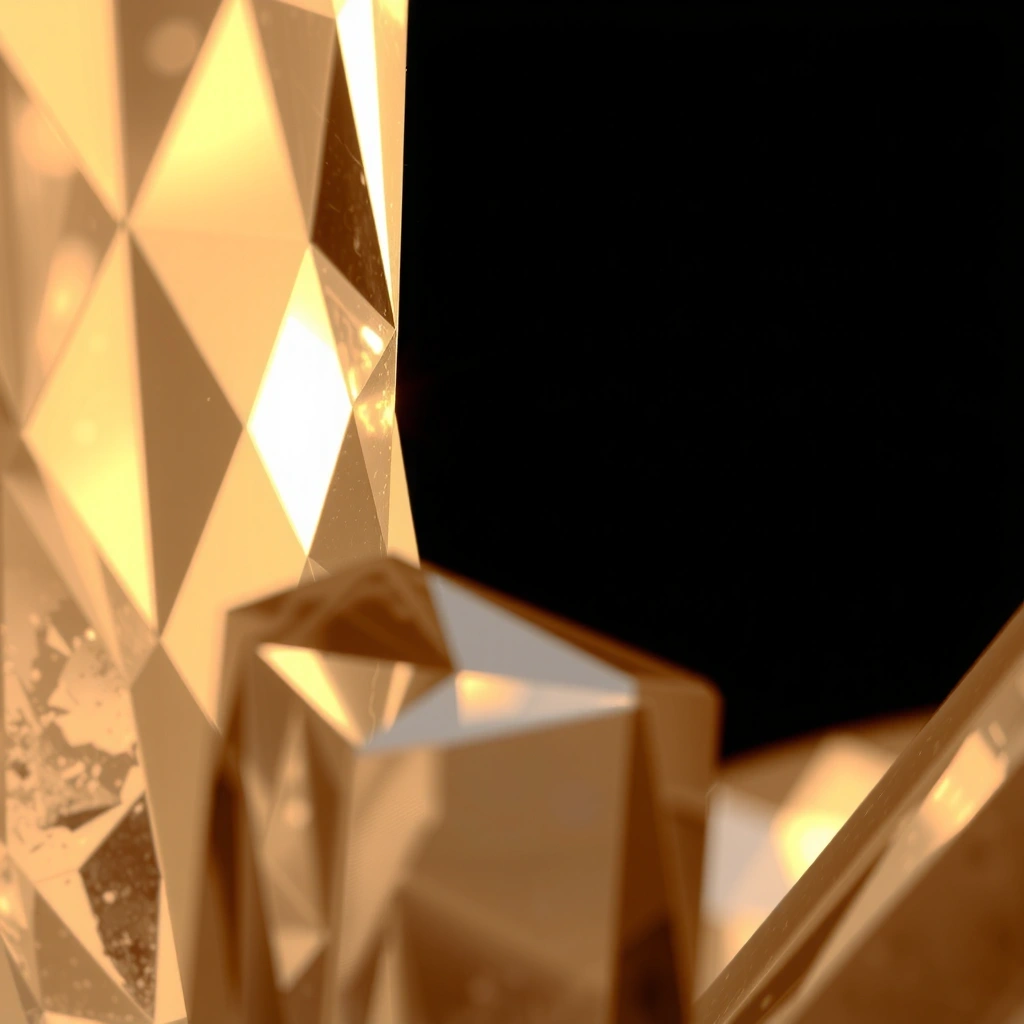 Abstract crystal refraction visual